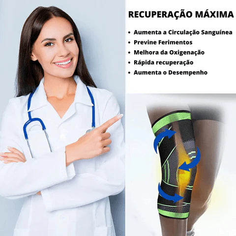 Joelheiras de Compressão - COMPRE 1 LEVE 2 + FRETE GRÁTIS - SÓ HOJE!