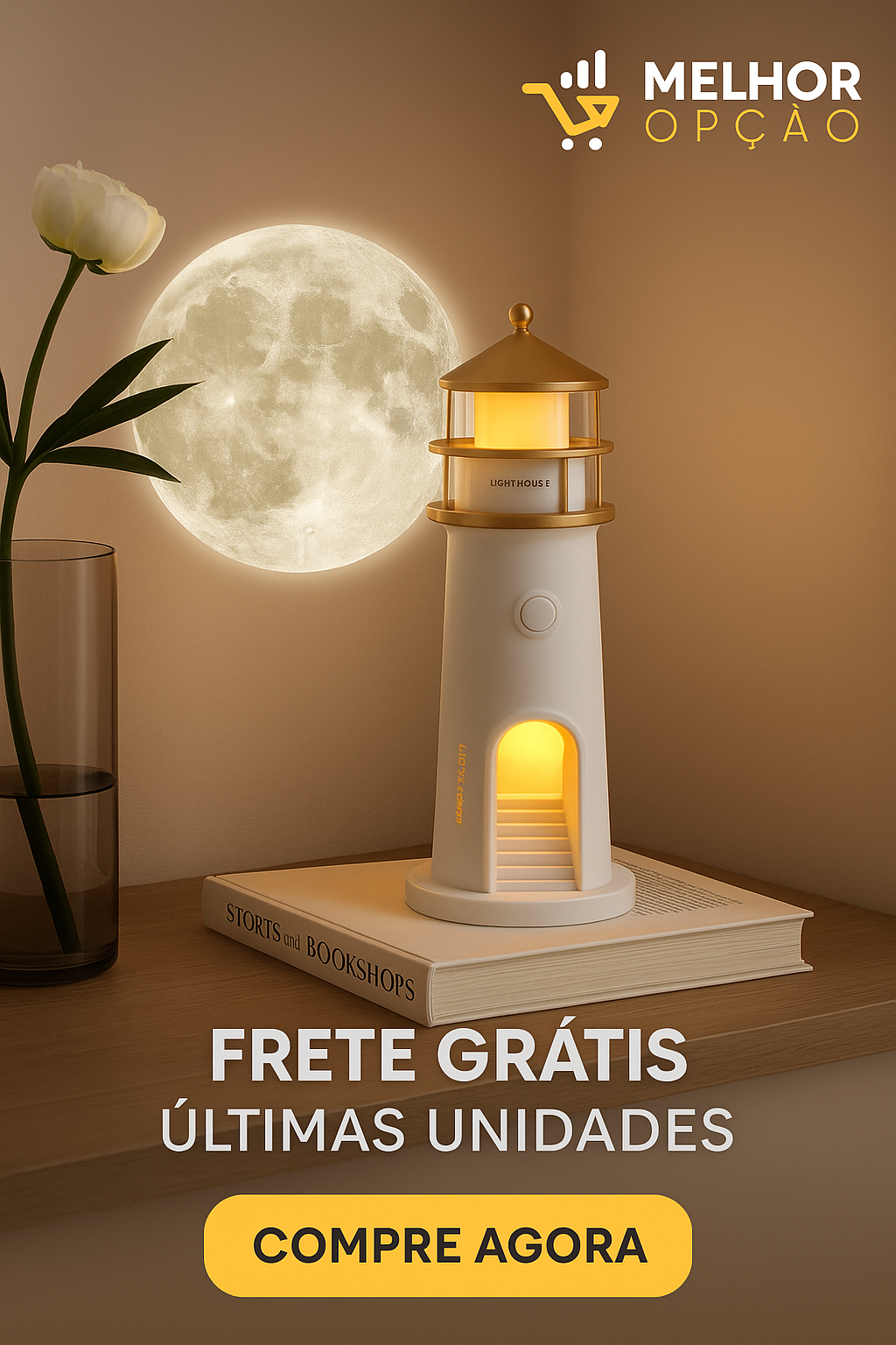 Projetor de Lua de Farol + FRETE GRÁTIS (ULTIMAS UNIDADES)