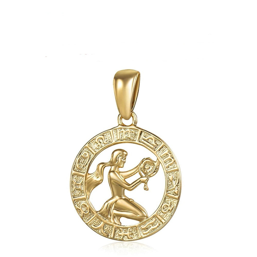 12 constelações do signo do zodíaco (Pingentes + Colar) - Loja Melhor Opção