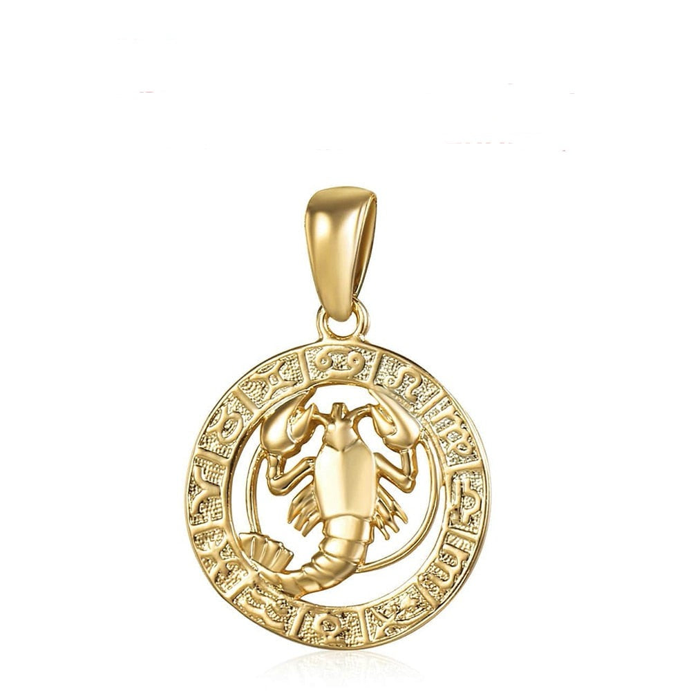 12 constelações do signo do zodíaco (Pingentes + Colar) - Loja Melhor Opção