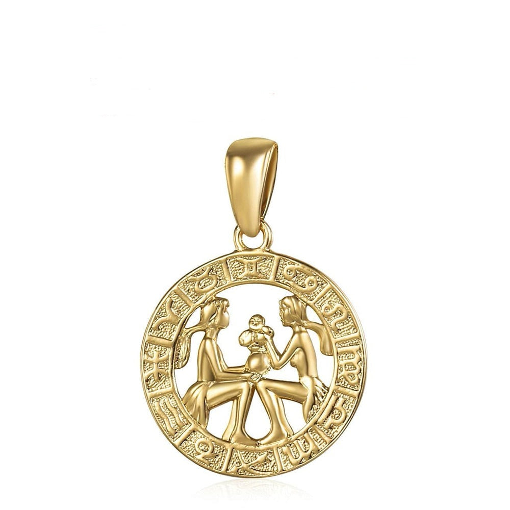 12 constelações do signo do zodíaco (Pingentes + Colar) - Loja Melhor Opção