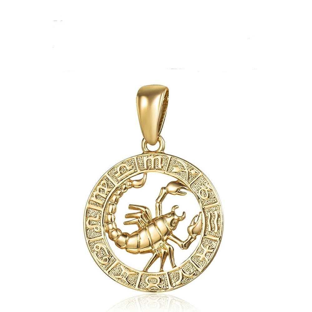 12 constelações do signo do zodíaco (Pingentes + Colar) - Loja Melhor Opção