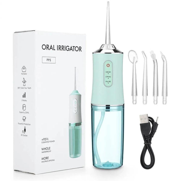 Irrigador oral dental portátil + FRETE GRÁTIS + BRINDE - Loja Melhor Opção