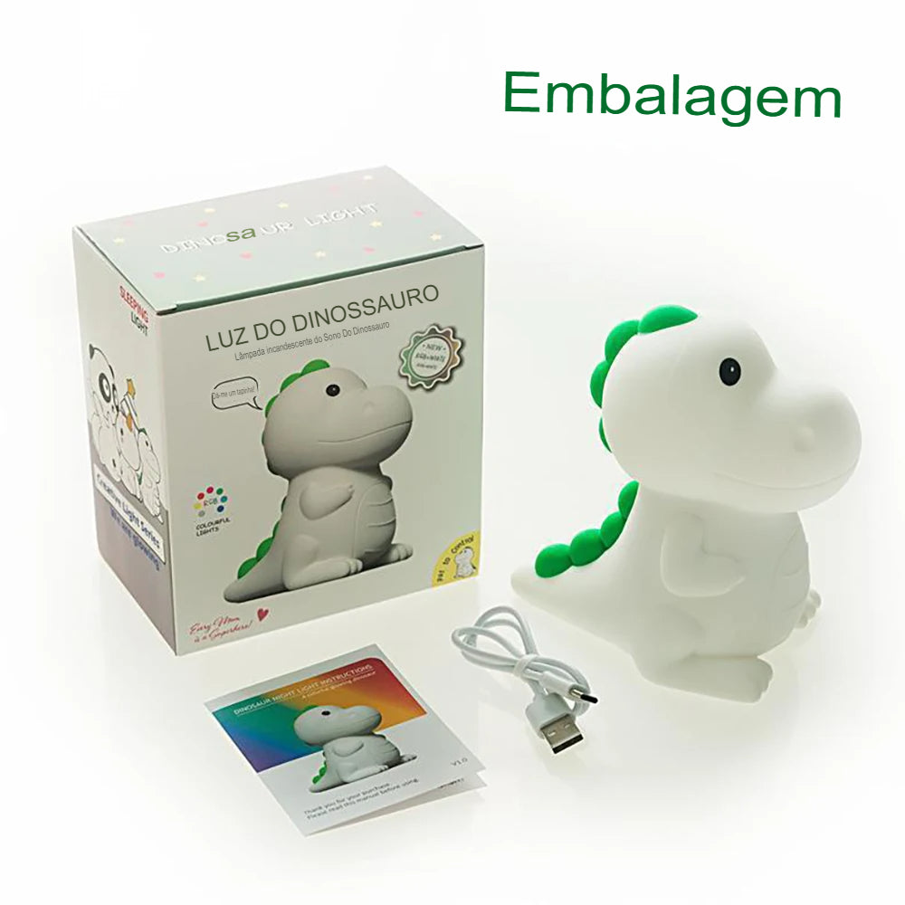 Luminária De Dinossauro LED + FRETE GRÁTIS + (O BEM ESTAR DO SEU FILHO)