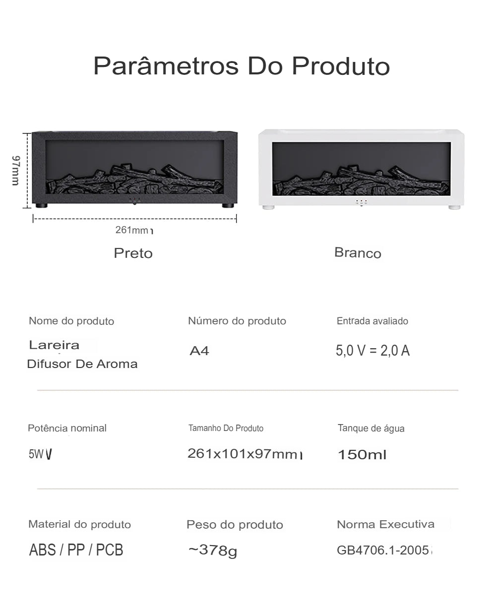 Umidificador de Lareira + FRETE GRÁTIS + PAZ E CONFORTO PARA SUA CASA!