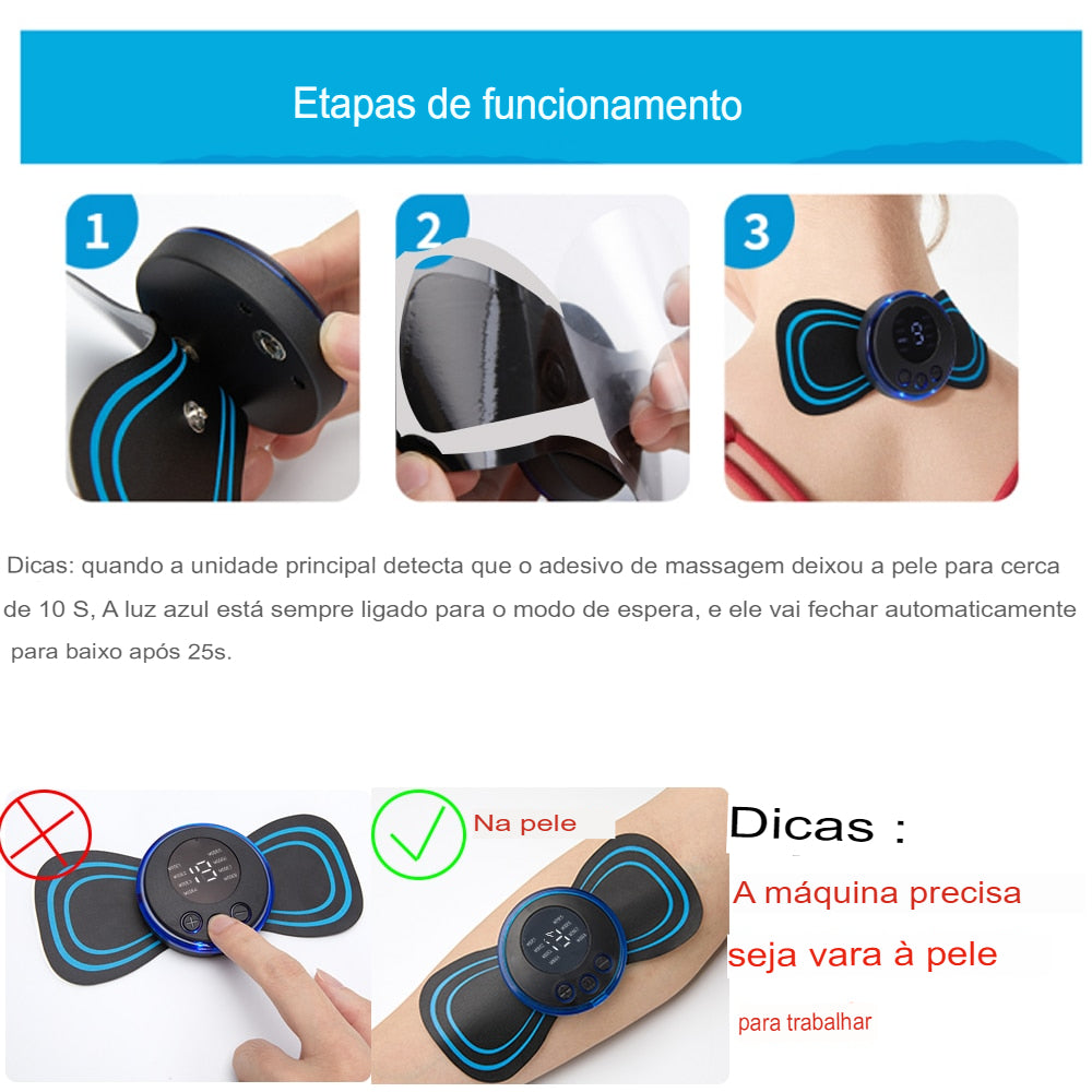 Mini Massageador Elétrico (COMPRE 1 LEVE 3) + FRETE GRÁTIS - Loja Melhor Opção