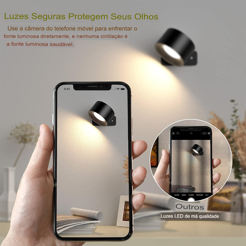 Luminária De Parede sem fio + FRETE GRÁTIS - Loja Melhor Opção