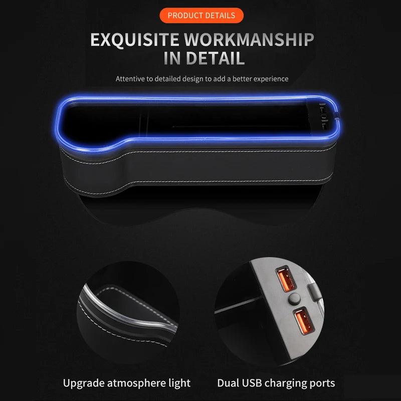 Suporte Organizador Para Carro Com Carregador USB - Loja Melhor Opção