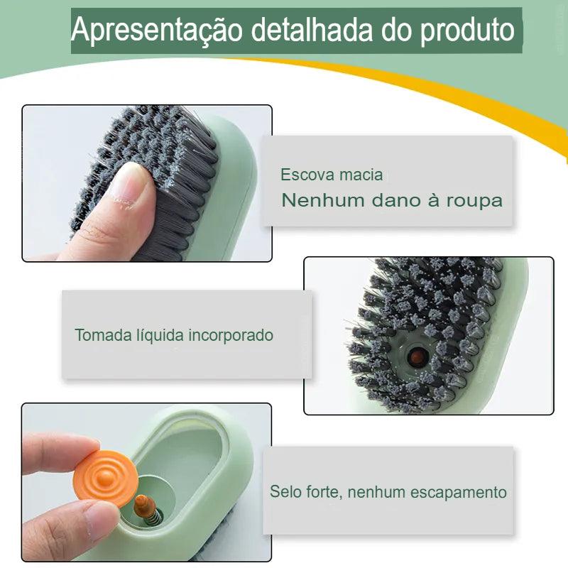 Escova De Limpeza Multifuncional De Sapato (COMPRE 1 LEVE 4) + FRETE GRÁTIS - Loja Melhor Opção