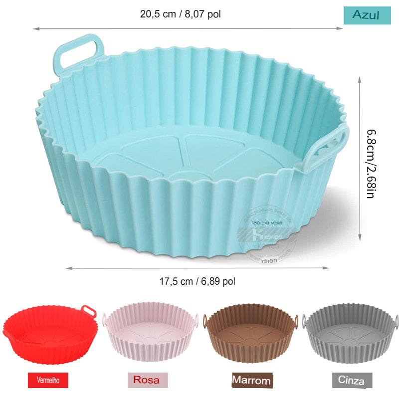 Silicone Air Fryer - Loja Melhor Opção