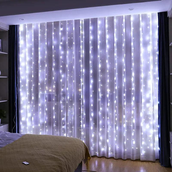 Luzes LED De Cortina + FRETE GRÁTIS - Loja Melhor Opção