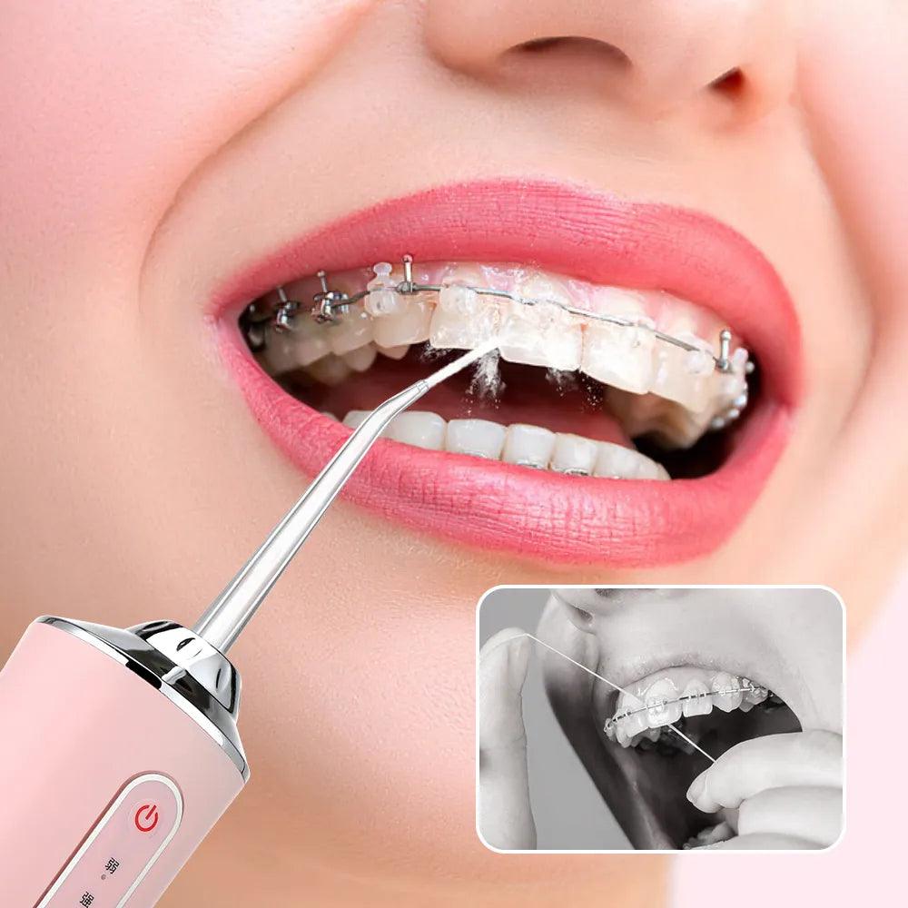 Irrigador oral dental portátil + FRETE GRÁTIS + BRINDE - Loja Melhor Opção