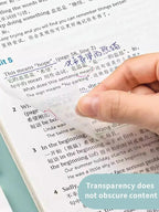 Notas Adesivas Transparente - Material Escolar (PAGUE 1 LEVE 5) + FRETE GRÁTIS