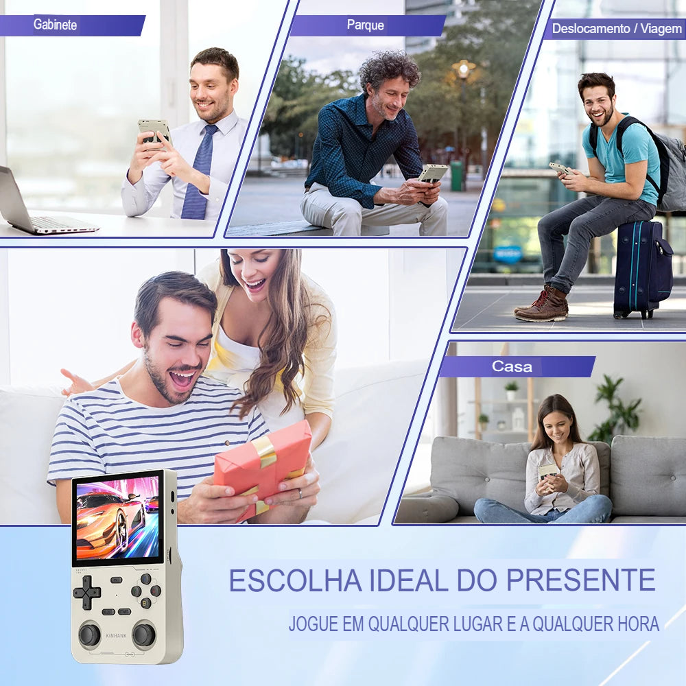 Mini Console De Jogos Retrô Portátil R36S + FRETE GRÁTIS (ULTIMAS UNIDADES)