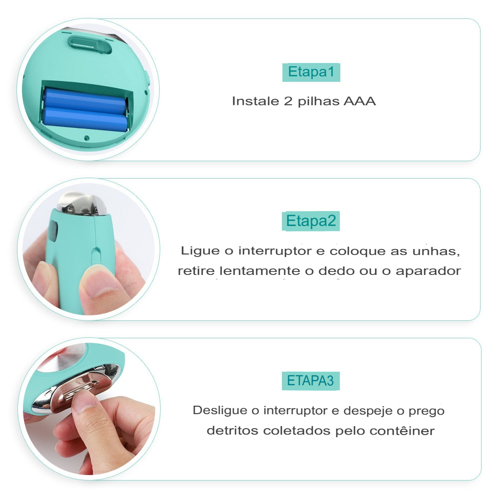Corta unhas elétrico + FRETE GRÁTIS (ULTIMAS UNIDADES)