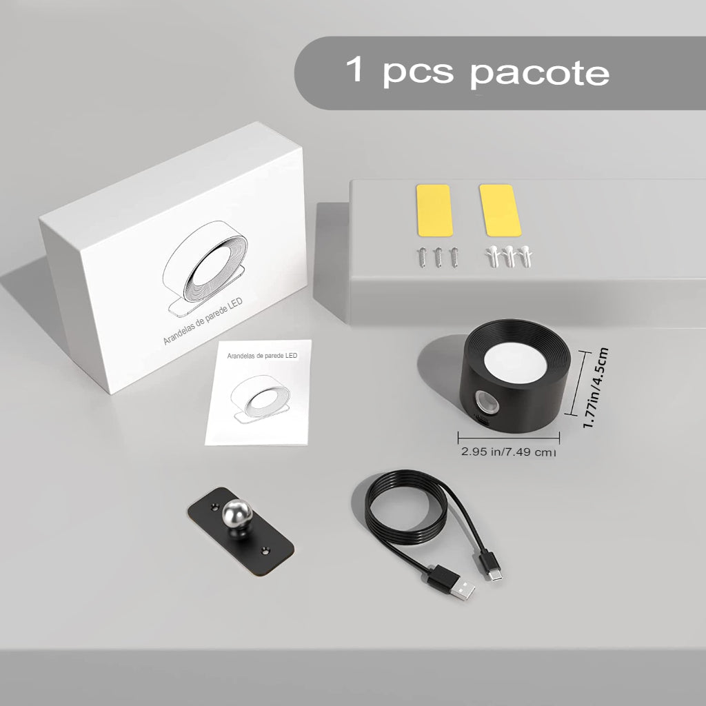 Luminária De Parede sem fio + FRETE GRÁTIS - Loja Melhor Opção